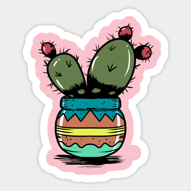 Prickly Bitch Sticker by MonicaLaraArt